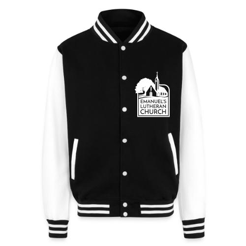 Single Vertical white2 - Unisex College Sweat Jacket