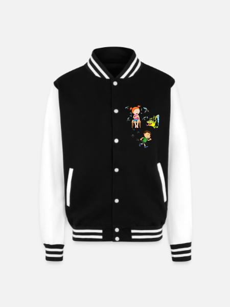 Mosquitos Shirt - Unisex College Sweat Jacket - black/white