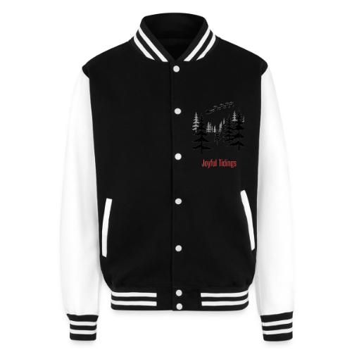 Joyful Tidings Christmas T-Shirt - Unisex College Sweat Jacket