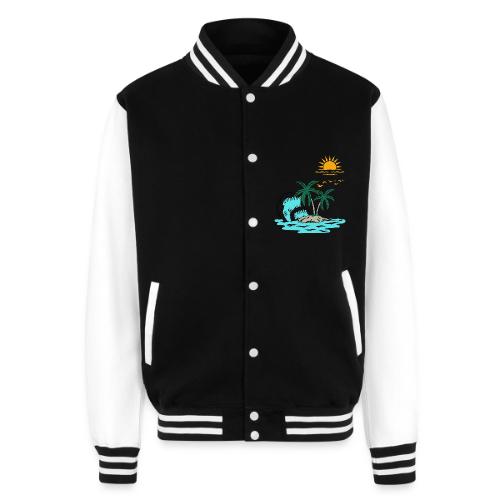 Retro Sunset Graphics - Unisex College Sweat Jacket