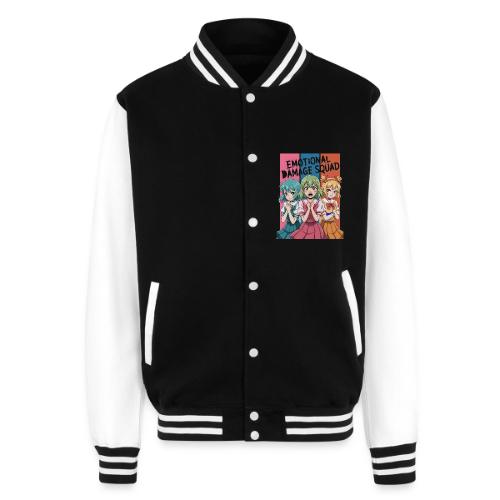 Emotional Damage Squad – Funny Anime Schoolgirl - Unisex College Sweat Jacket