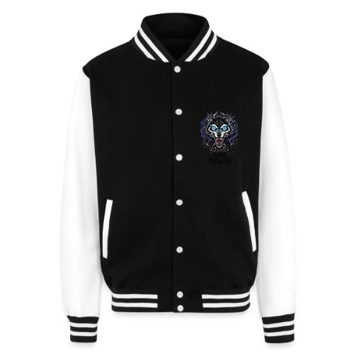 Alpha Predator Wolf Fierce Neon Eyes - Unisex College Sweat Jacket