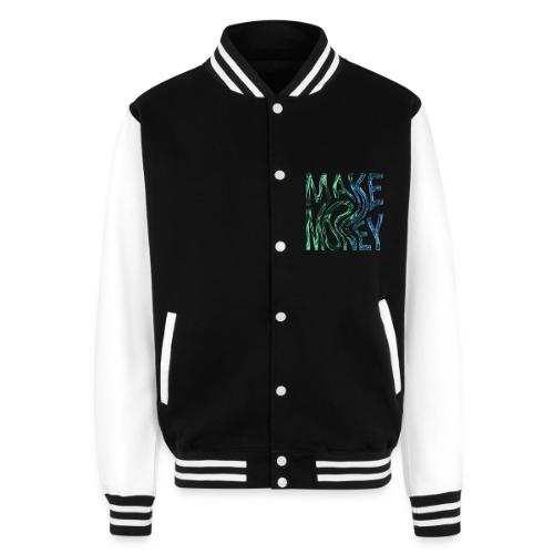 Make Money Neon 3D - Unisex College Sweat Jacket