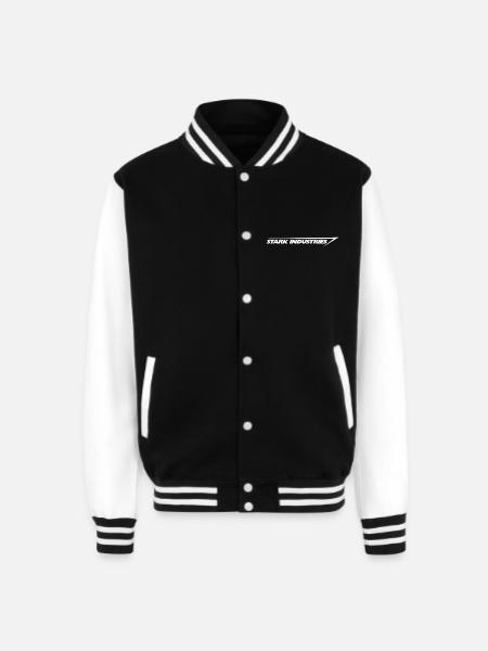 industries comic company marvel - Unisex College Sweat Jacket - black/white