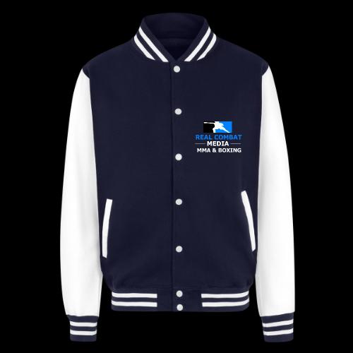 RCM MMA & BOXING Light Blue White Text - Unisex College Sweat Jacket