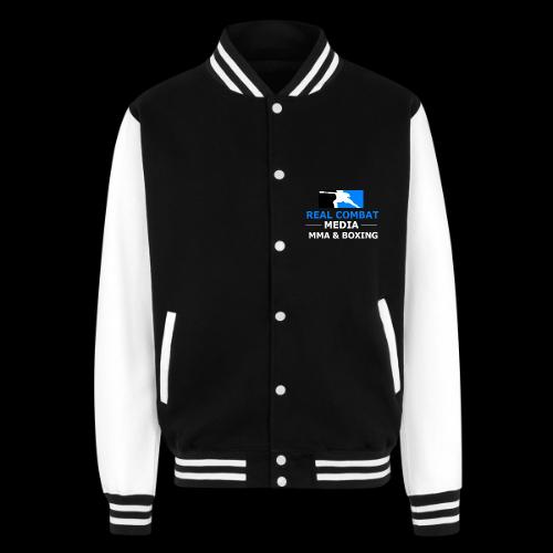 RCM MMA & BOXING Light Blue White Text - Unisex College Sweat Jacket
