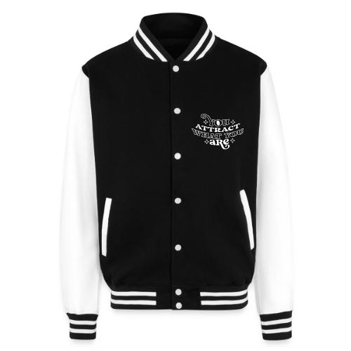 Law of Attraction Typography Manifest Quote - Unisex College Sweat Jacket