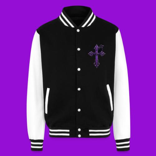 Gothix Raven Cross - Unisex College Sweat Jacket