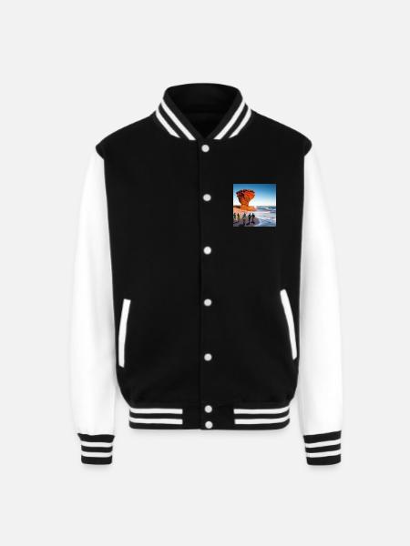 South Bay Shores - Unisex College Sweat Jacket - black/white