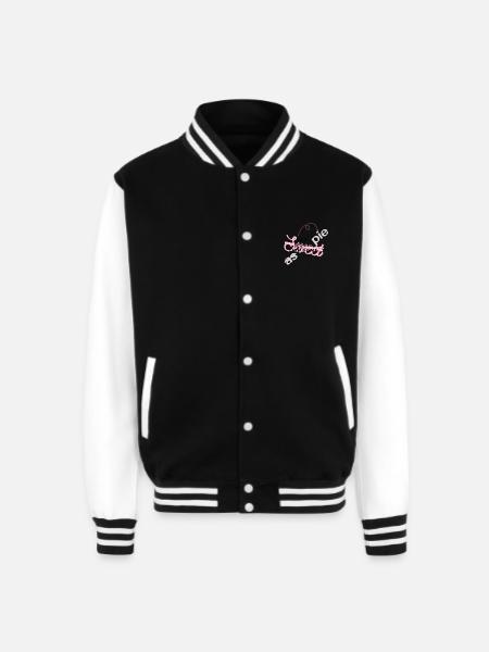sweet as pie - Unisex College Sweat Jacket - black/white