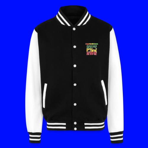 Rasta style reggae music design with classic roots - Veste universitaire unisexe en molleton