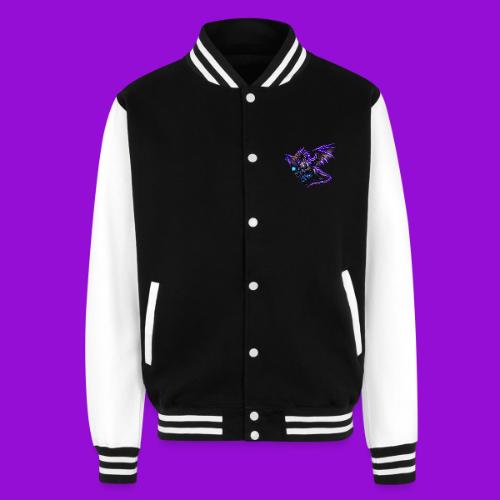 Neon Dragon and Battle Mage - Unisex College Sweat Jacket