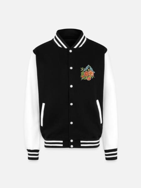 Fly Away With Me - Unisex College Sweat Jacket - black/white