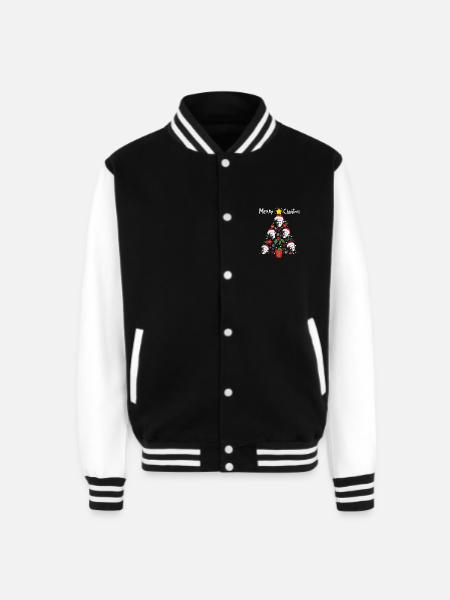 MERRY CHRISTMAS AA3 - Unisex College Sweat Jacket - black/white