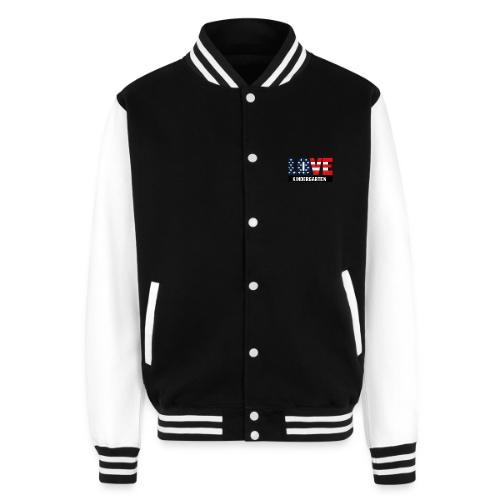 Love Kindergarten Patriotic Graduation - Unisex College Sweat Jacket
