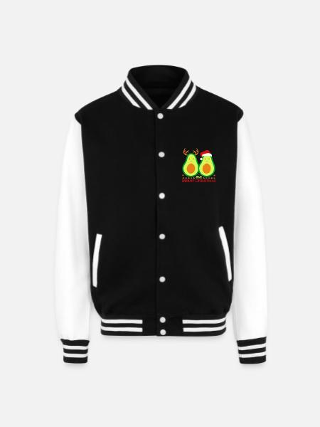 Avo Merry Christmas - Unisex College Sweat Jacket - black/white