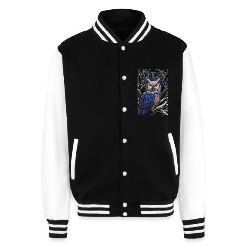 Crystalized Forest Owl T-Shirt - Unisex College Sweat Jacket