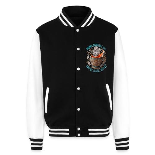 Mom's Survival Kit Tee | Coffee Chaos - Unisex College Sweat Jacket