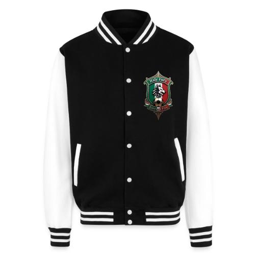 Italy heritage Wolf Fury Tee, Pride Badge Gift - Unisex College Sweat Jacket