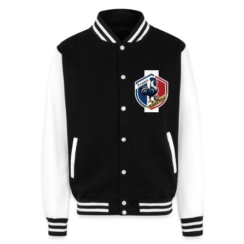 France Rooster T-Shirt, Bleu-Blanc-Rouge gift - Unisex College Sweat Jacket