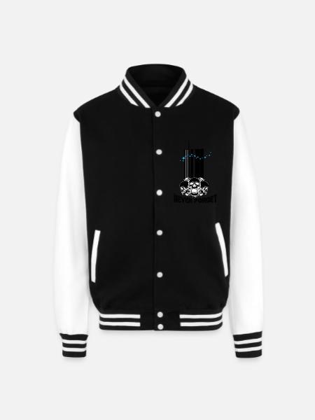 911 Never forget - Unisex College Sweat Jacket - black/white