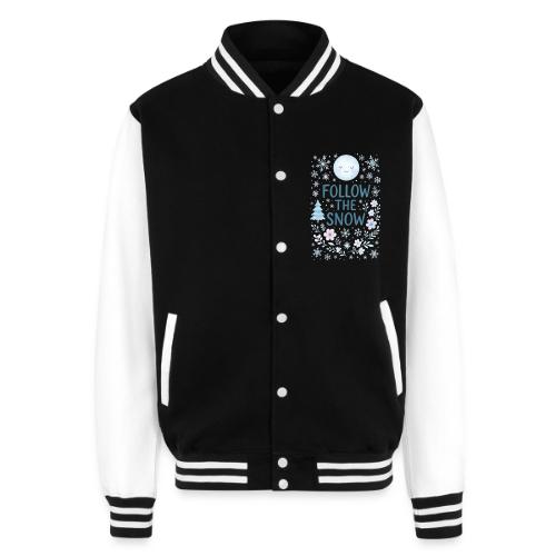 Follow the Snow – Cozy Winter Watercolor - Unisex College Sweat Jacket