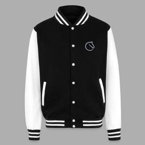 embroidered logo - Unisex College Sweat Jacket