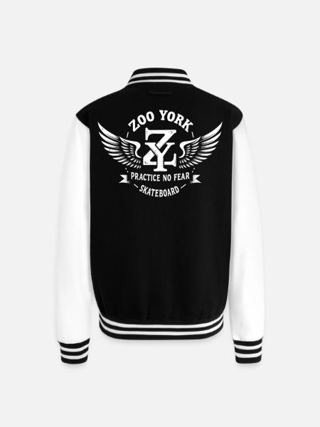 Zoo York Wings - Unisex College Sweat Jacket - black/white