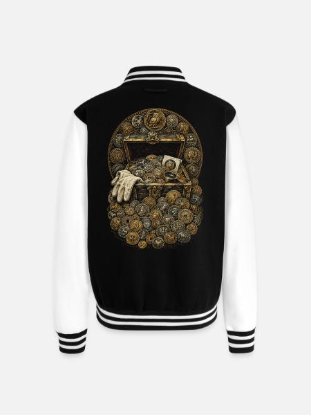 Coin collector Numismatist - Unisex College Sweat Jacket - black/white