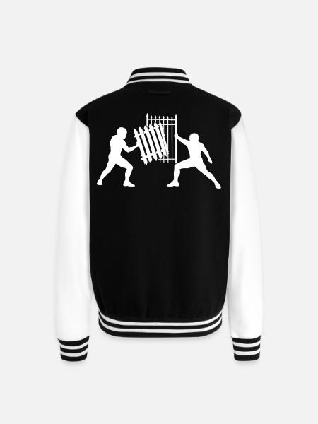 Gate Push Duel Silhouette - Unisex College Sweat Jacket - black/white
