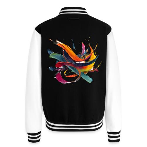 Colorful Waves - Unisex College Sweat Jacket