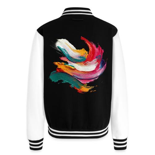 Colorful brushstrokes - Unisex College Sweat Jacket