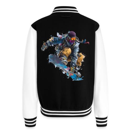 Snowboarding: Splash of Speed - Unisex College Sweat Jacket