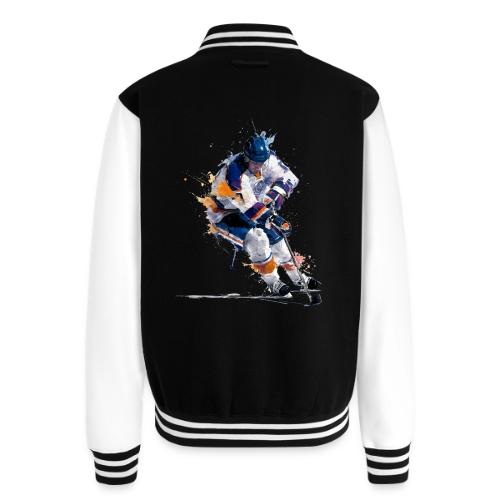 Hockey: Icy Streaks - Unisex College Sweat Jacket