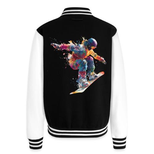 Snowboarding: Frozen Flight - Unisex College Sweat Jacket
