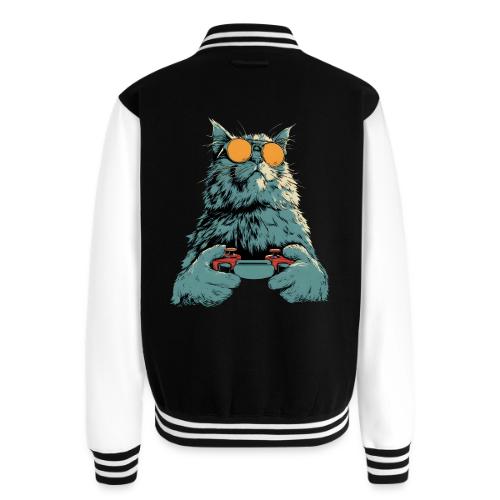 Cat: Fluff Mode On - Unisex College Sweat Jacket