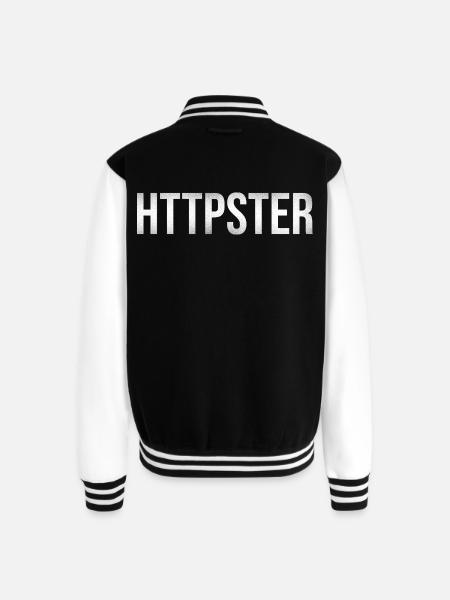 TBD - Unisex College Sweat Jacket - black/white