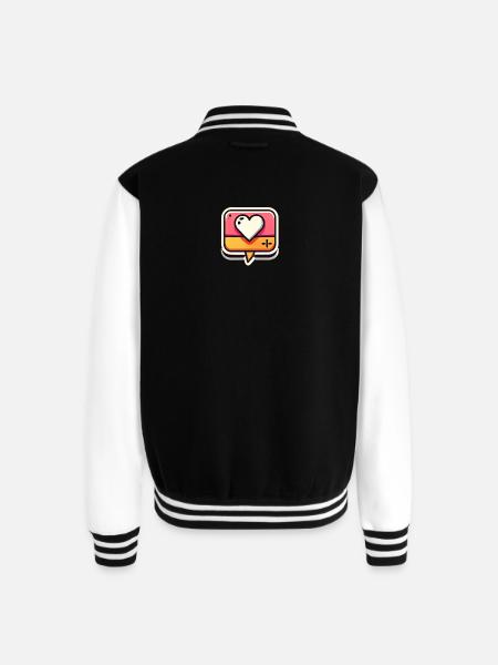 Bubble - Unisex College Sweat Jacket - black/white