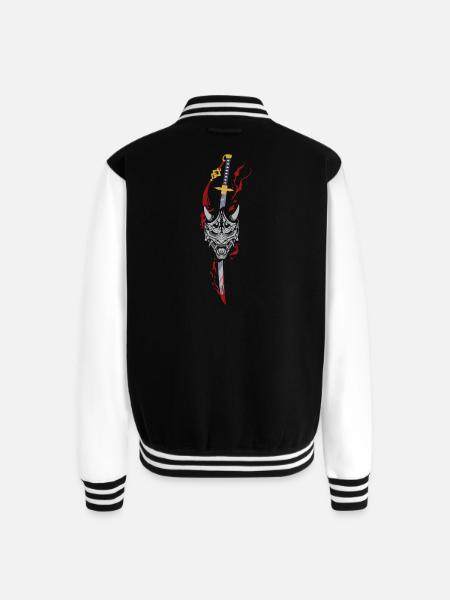 Demon’s Oath - Unisex College Sweat Jacket - black/white