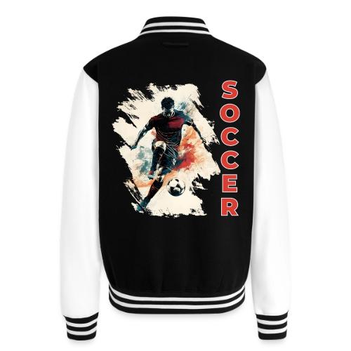 Soccer Blaze - Unisex College Sweat Jacket