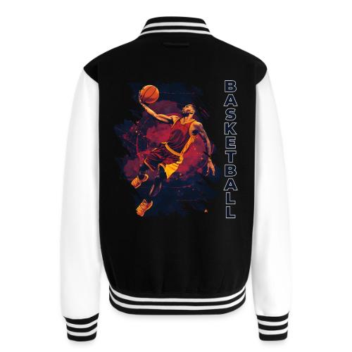 Basketball Charge - Unisex College Sweat Jacket