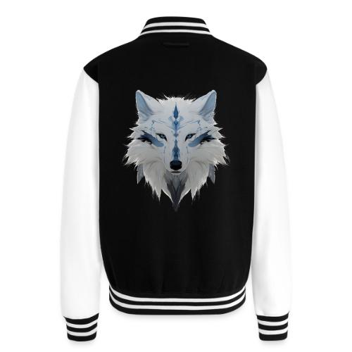 Ivory Grace Wolf - Unisex College Sweat Jacket