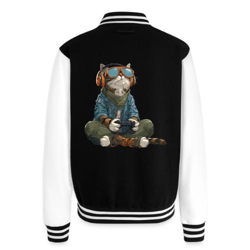 Cat: Purrfect Player - Unisex College Sweat Jacket