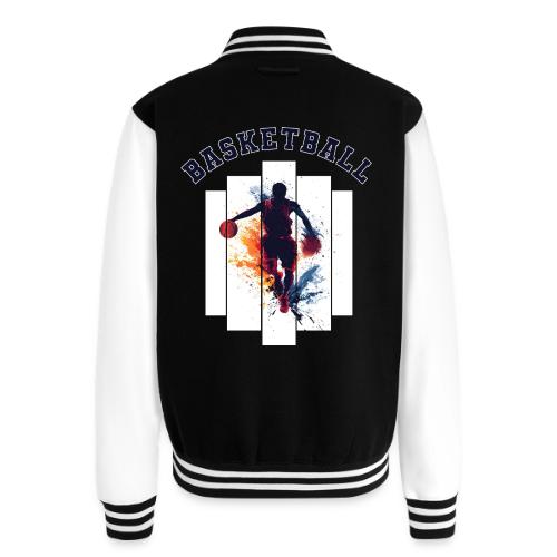 Basketball Never Stops - Unisex College Sweat Jacket