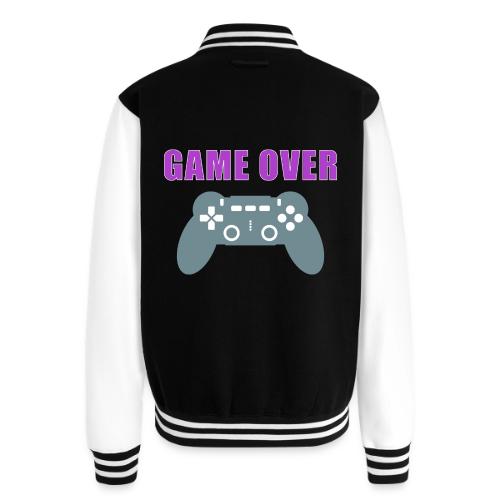Game Over Gamer Controller Design - Unisex College Sweat Jacket