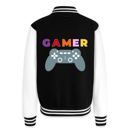 Colorful Gamer Controller Graphic - Unisex College Sweat Jacket