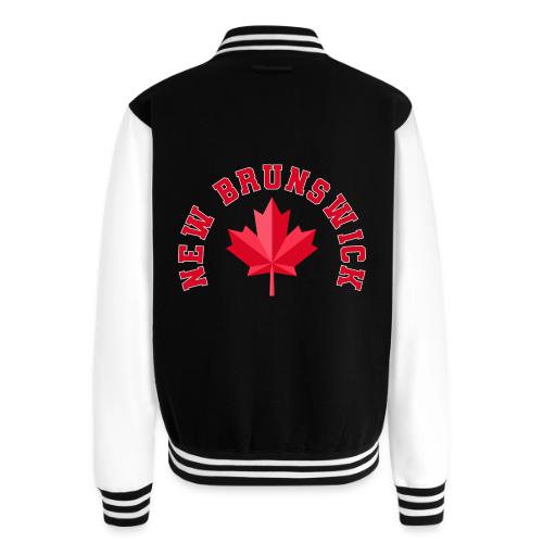 New Brunswick with maple leaf - Unisex College Sweat Jacket