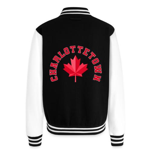 Charlottetown with maple leaf - Unisex College Sweat Jacket