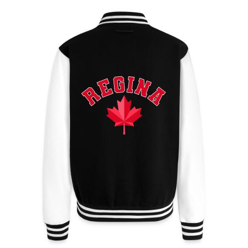 Regina with maple leaf - Unisex College Sweat Jacket