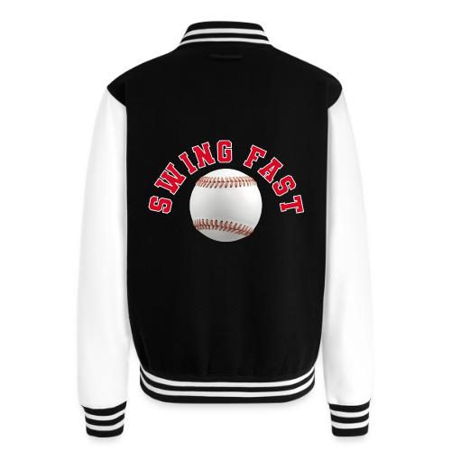 Baseball: Swing Fast Energy - Unisex College Sweat Jacket